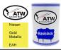 Preview: Nissan, Gold Metallic, EAH: 500ml Lackdose, von ATW Autoteile West.